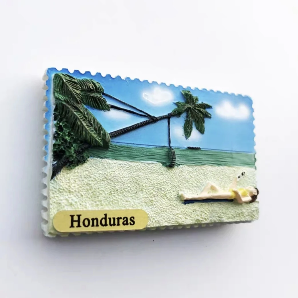 North America Honduras Roatan 3D Fridge Magnets Tourism Souvenir Refrigerator Magnetic Sticker Collection Handicraft Gift