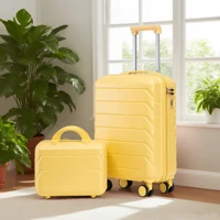 Ensemble de valises HOUSE SPOLE ABS avec serrure à combinaison et roulettes pivotantes à 360 degrés, avec trousse de toilette 1