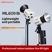 Godox ML60II BI 2800K -6500K LED Video Light Silent Mode Portable Brightness Adjustment Support Li-ion Outdoor LED Upgraded Lamp 1