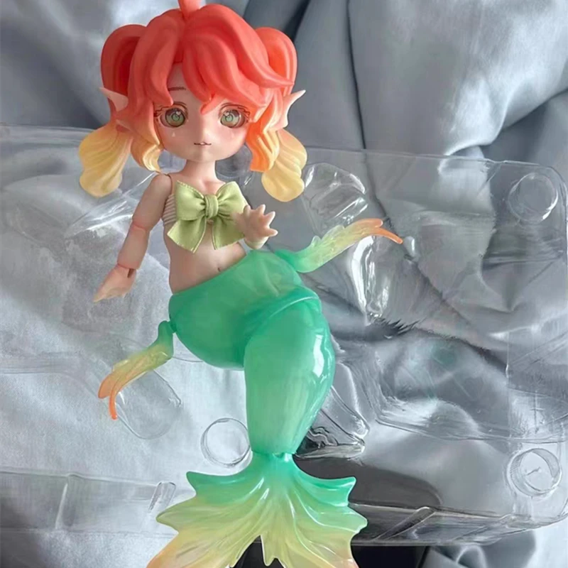 

Лидер продаж, милая кукла с рисунком русалки Chu, модель 1/12 Bjd, аниме экшн-фигурка, таинственная коробка, сумка угадай, сюрприз для девушки, подарок