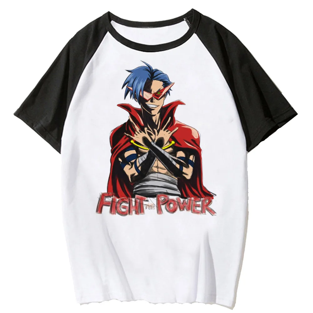 

Футболка Gurren Lagann, Женская смешная футболка с мангой, женская одежда