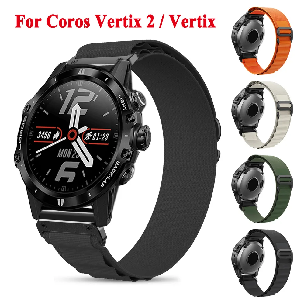 

Nylon Watchband Quickfit 26mm 22mm For Coros Vertix / Vertix 2 Strap Bracelet Belt Replacement Smartwatch Wristband Accessories