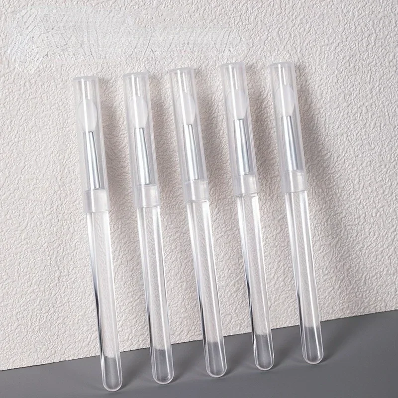Nail Art Brushes Nail Arts Silicone Applicator Sticks Reusable Chrome Glitter Applying Manicure Tool Silicone Nail Brush