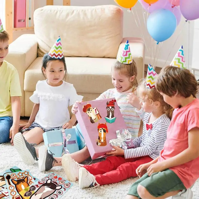 

12 шт., детские наклейки-листы в стиле аниме