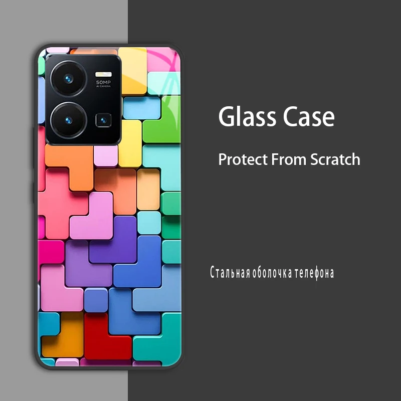 Enhanced Protective Tempered Glass Bumper Case Cover