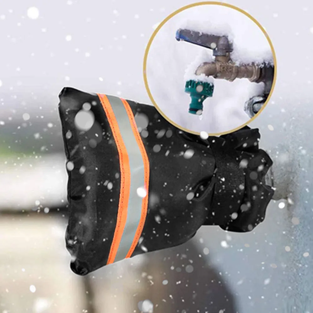 

1Pcs Reusable Faucet Cover Outdoor Faucet Cover With Reflective Strip In Winter Garden Decoration