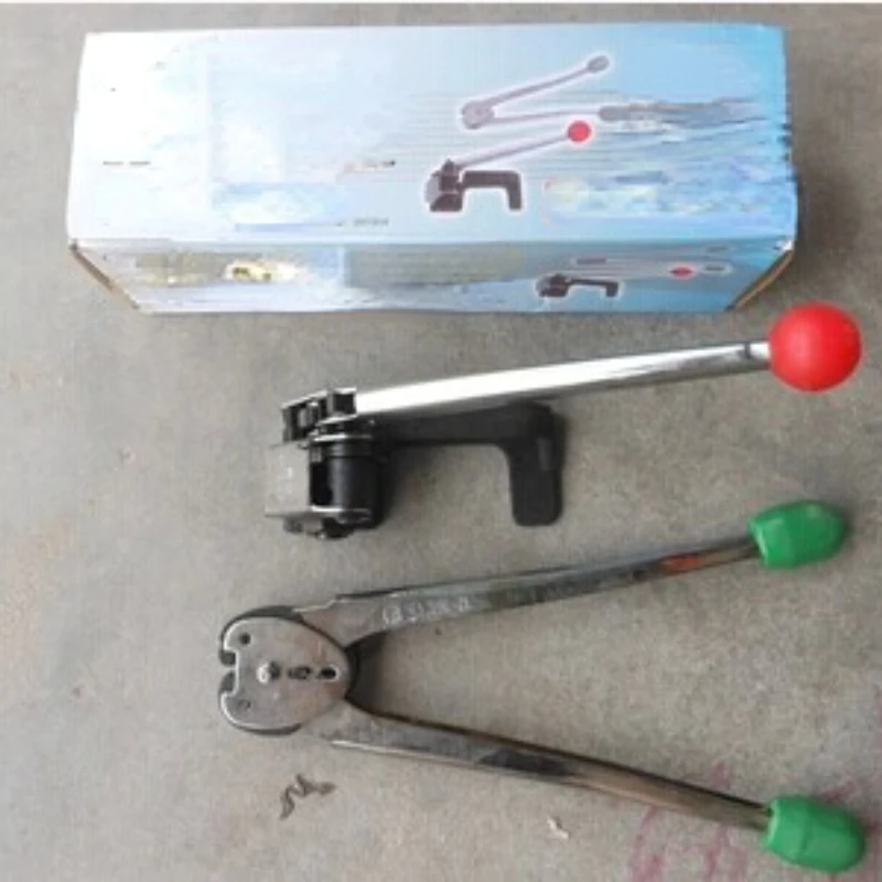 

12-16mm Manual Iron Sheet Steel Packing Strap Packing Machine Set Tensioner Bale Tie Machine