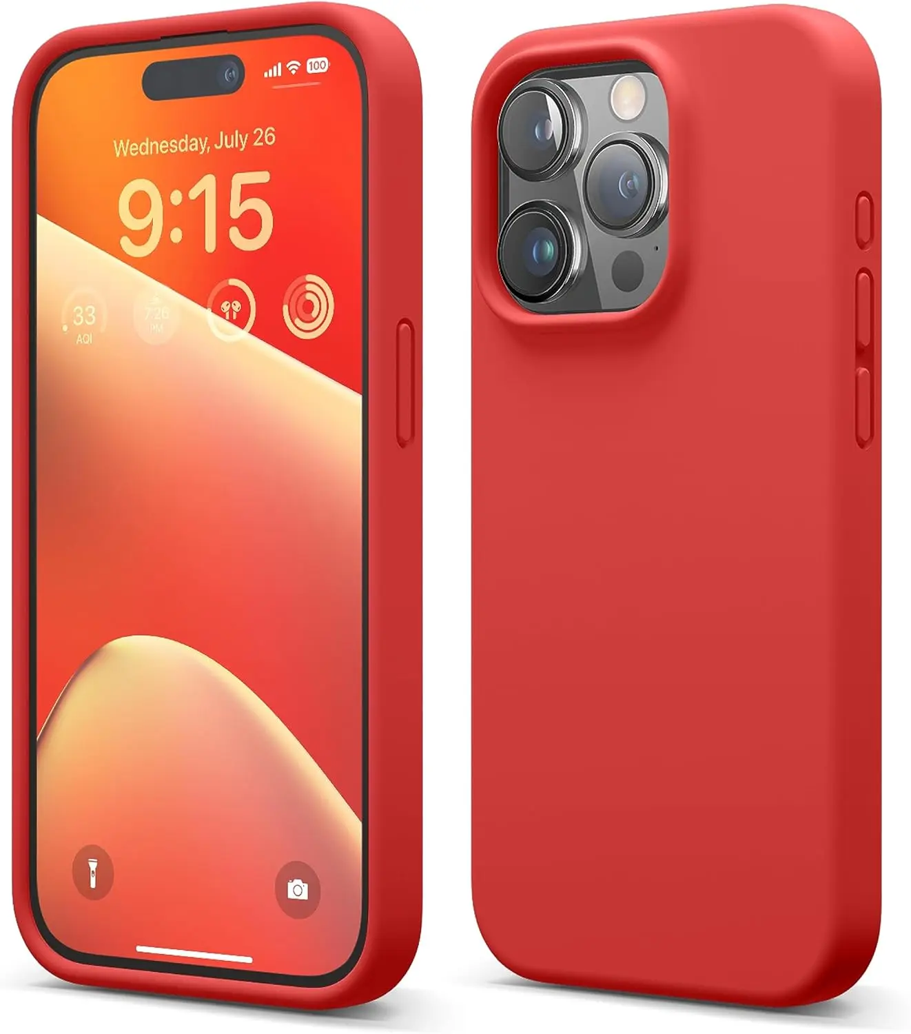 Premium Liquid Silicone Shockproof Protective Phone Case with Microfiber Lining