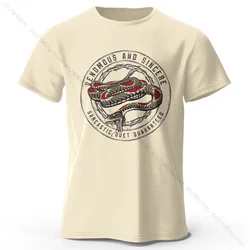 Vintage 80s - Inspired Unisex Graphic Tee - Soft Cotton Casual Streetwear - XXXL (Beige)