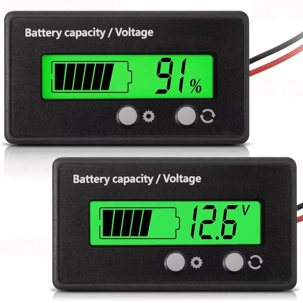 Indicateur de capacité batterie 6V-72V plomb/lithium pour outils modélisme
