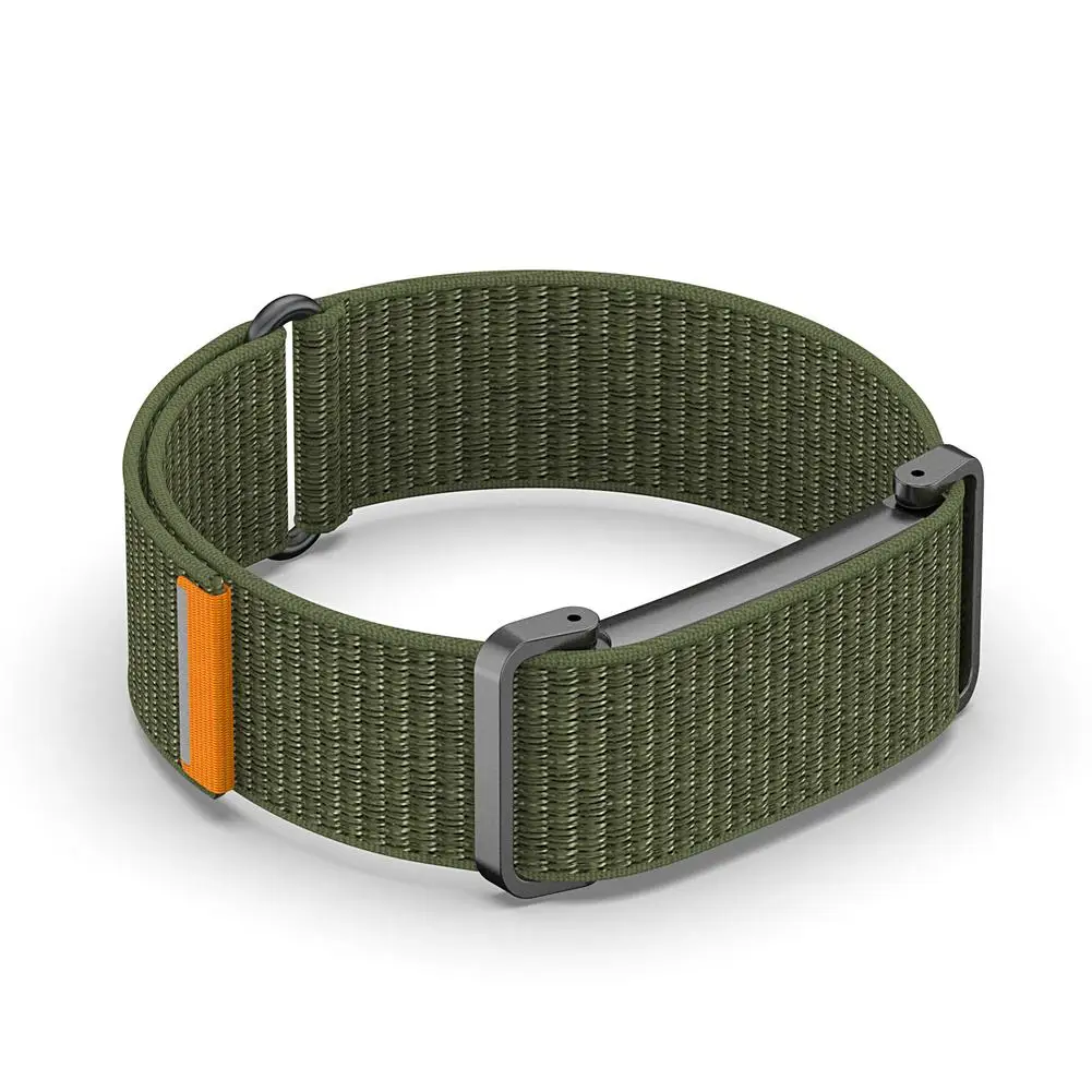 Breathable Woven Nylon Watch Strap with Adjustable Metal Frame – Sport Wristband