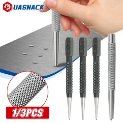 1/3 Pcs Center Punch 1.5mm/2mm/3mm Alloy High Carbon Steel High Hardness Non-Slip For Locator Metal Wood Marking Drilling Tool
