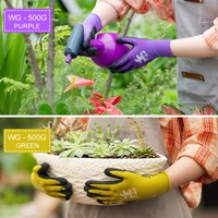 1 Pair Garden Gloves Nylon Garden Genie Rubber Gloves Quick Easy to Dig and Plant Garden