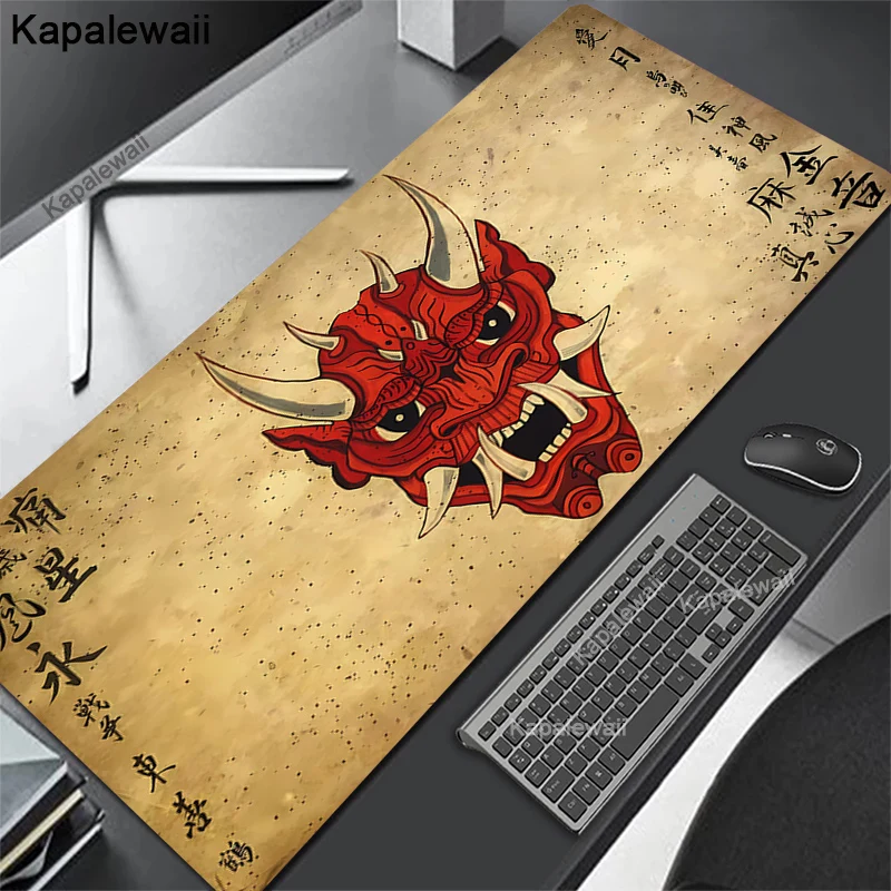 thumbnail image 1 of Alfombrilla de ratón de Anime Oni XXL, accesorios para juegos, alfombrilla de escritorio para teclado de Gamer, alfombrilla antideslizante para ordenador portátil y portátil, 80x30cm, 90x40cm, 1 of 5