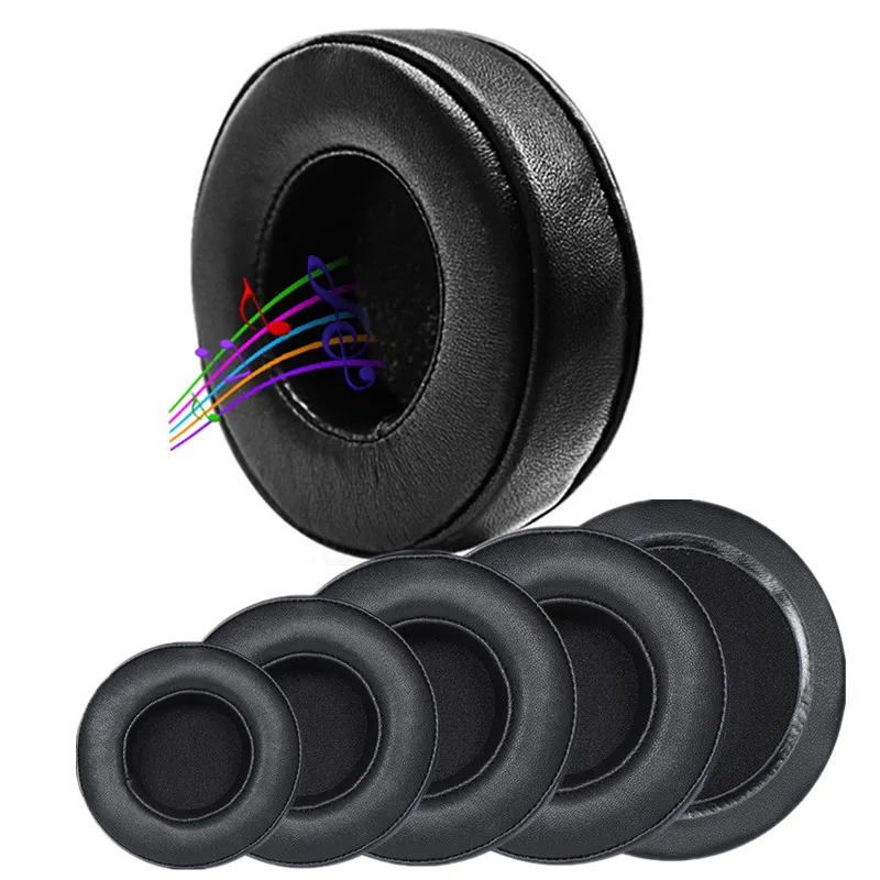 Almofada de Pele de Carneiro para Akg Sony K272 K340 K550 Hd669 Dt790 Fone de Ouvido Fostex Par 70 mm 80 mm 90 mm 95 mm 100 mm 105 mm