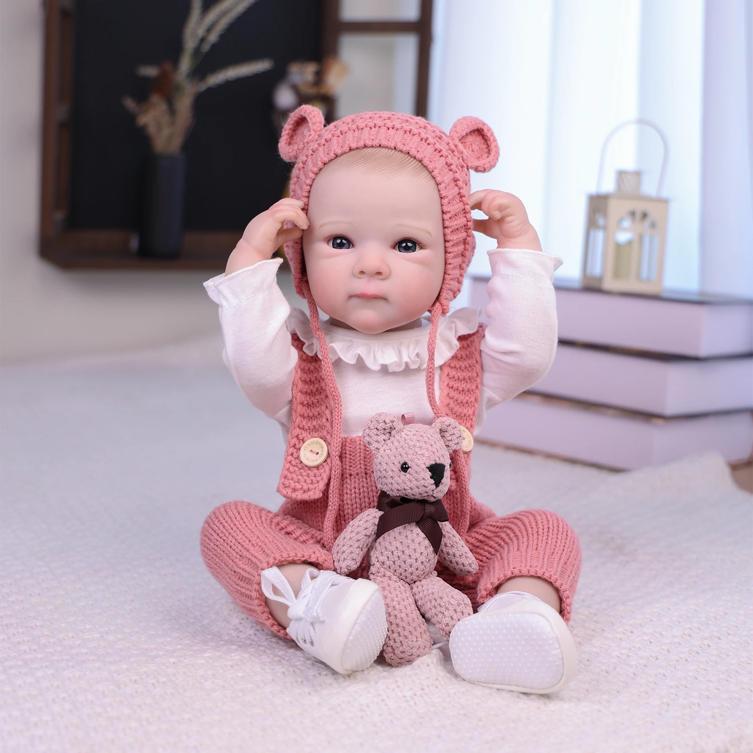 20 Inch Bebe Reborn Doll with Clothes Baby Doll Can Be Washed Soft Appease Education Newborn Baby Doll Christmas Gift - 2