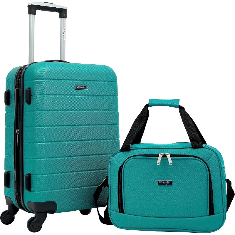 

Smart Luggage Cup Holder and USB Port, Teal, 2 Piece Set