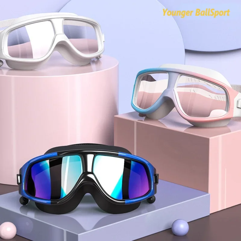 Swimming Goggles Myopia Swimming Goggles Professional Silicone Gear Scuba Diving Mask Adults Anti-Fog UV Waterproof Swim/Dive Men Women Goggles