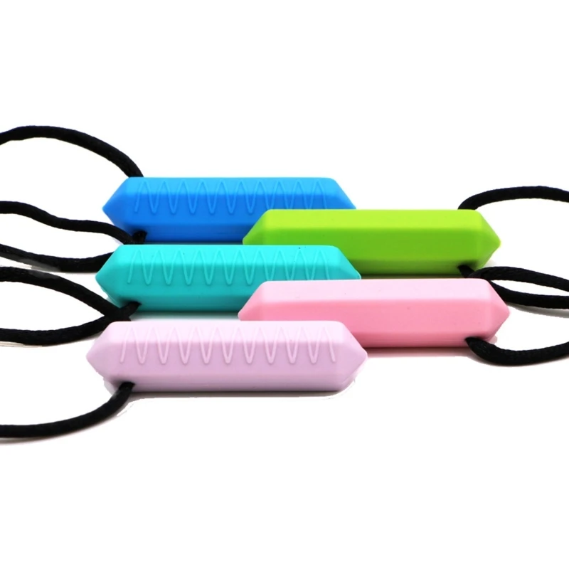 Teething toys silicone teething toys baby teething toys silicone teether silicone teething beads sensory chew necklaces Silicone Chew Necklace Durable Teething Pendant for Kids & Adults Soothes Gums & Promotes Orals Development Present Gift A2UB