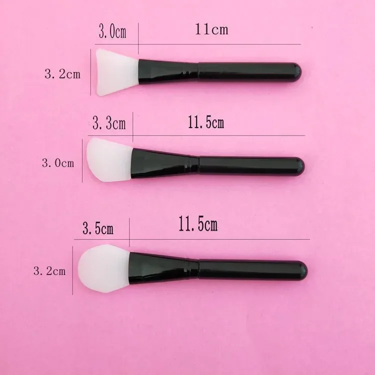 Silicone Mask Brush Makeup Beauty Brush Handle Diy Soft Head Mask Stick Adjustment Stick Soft Facial Face Care Tool 1/3pcs