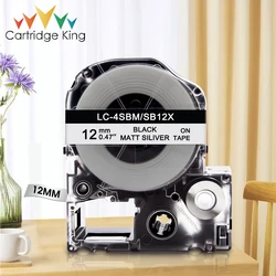 Versatile White Label Tape Replacement - 6/9/12mm - 6mm (Siliver)