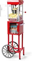 Popcorn Maker Machine - Professional Cart With 2.5 Oz Kettle Makes Up to 10 Cups - Vintage Popcorn Machine Movie Theater Style - 1