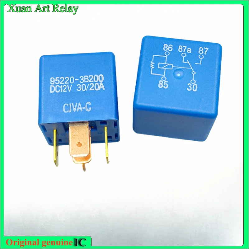 (Совершенно новое) 1 шт./лот 100% оригинальное подлинное реле: 95220-3B200 DC12V 30/20A 5-контактное автомобильное реле (Совершенно новое) 1 шт./лот 100% оригинальное подлинное реле: 95220-3B200 DC12V 30/20A 5-контактное автомобильное реле