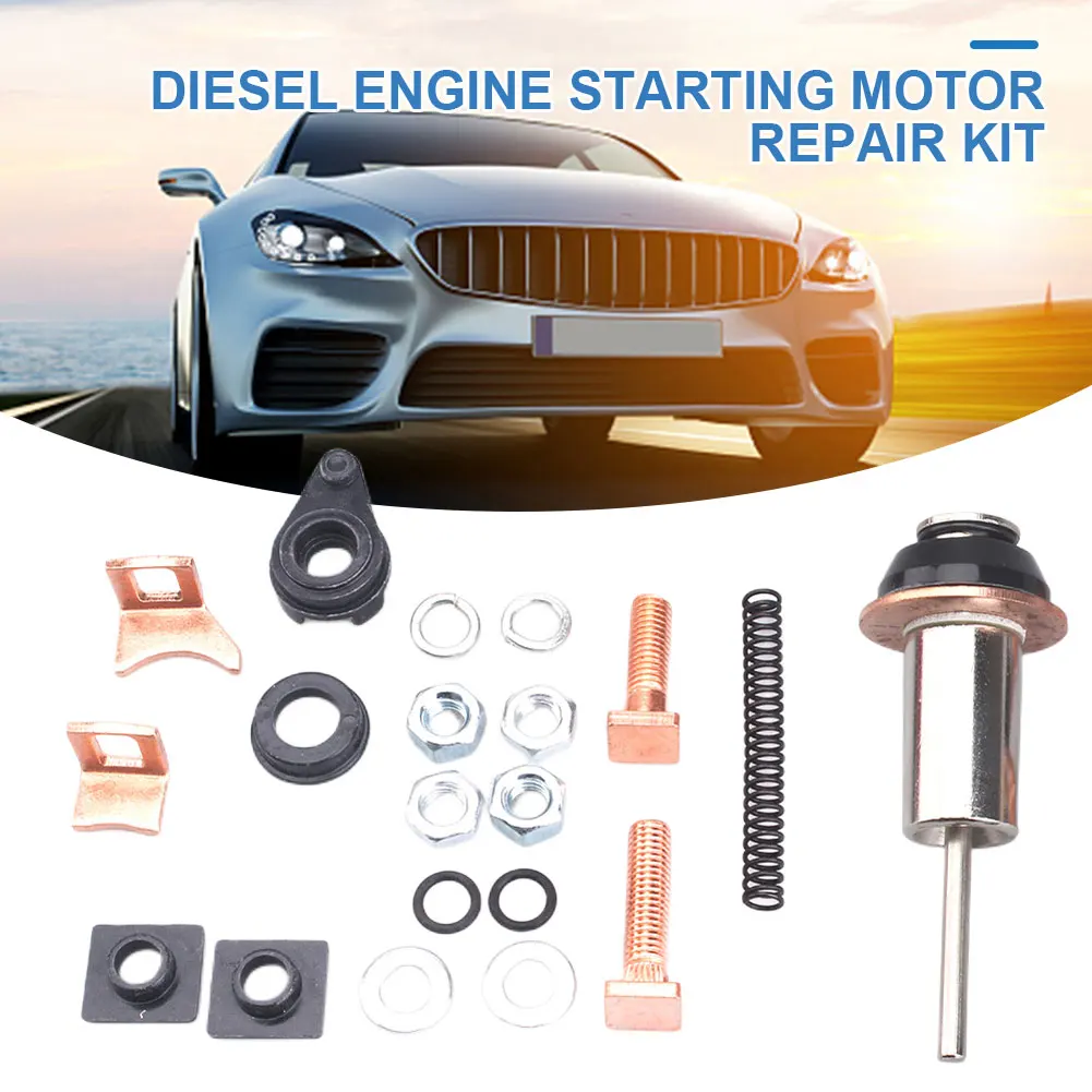Diesel Starter Motor Repair Kit 228000-7220 NAD101240 for Land Rover Discovery TD5 2.5 for Land Rover Defender TD5 2.5 solenoid repair kit