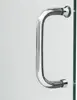 Half frameless sliding shower door, transparent glass 6mm thick tempered glass 5