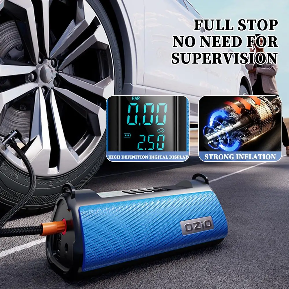 

Portable Tire Inflator Car Emergency Power Outdoor Jump Starter Multifunctional Compressor Air Pump With Eva Bag Air And X6v5