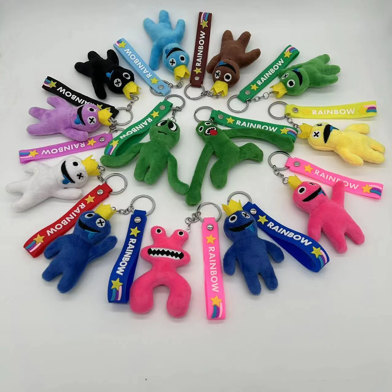 Roblox Blue Friends Rainbow Pink Yellow Duck Keychain Bag Pendant Gift Kid  Xmas