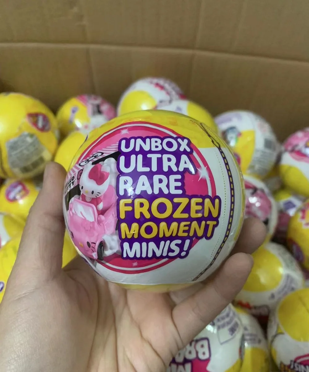 5 Surprise ball Mini Brands toy  Gold red blue Mystery Capsule Real Miniature Brands Collectible Toy PVC Surprise Egg Gifts 3