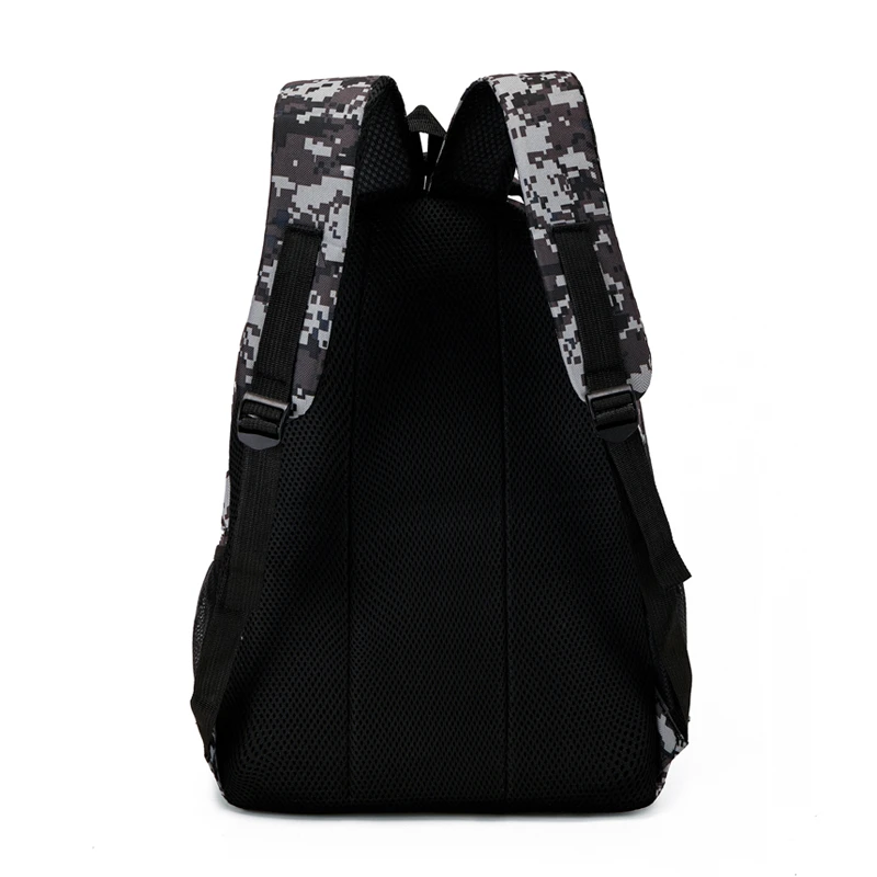 Unisex camouflage backpack | multi-pocket travel bag, suitable for outdoor activities and short trips - black hiking bag