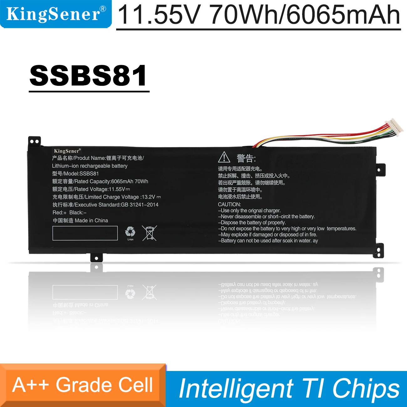 Kingsener-bateria do Portátil para Mechrevo Ssbs81 11.55v 70wh 10 16 Pro Code01 Edição 2023 2023 r5 R76800h Tablet pc Novo