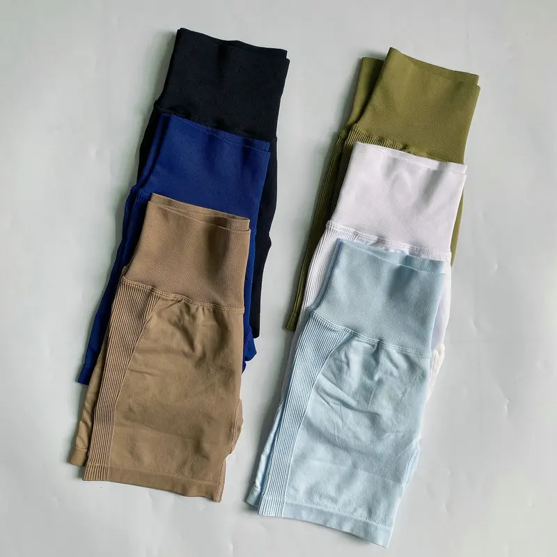 Sports Shorts Summer Seamless Gym Shorts Women Running Golf Yoga Shorts