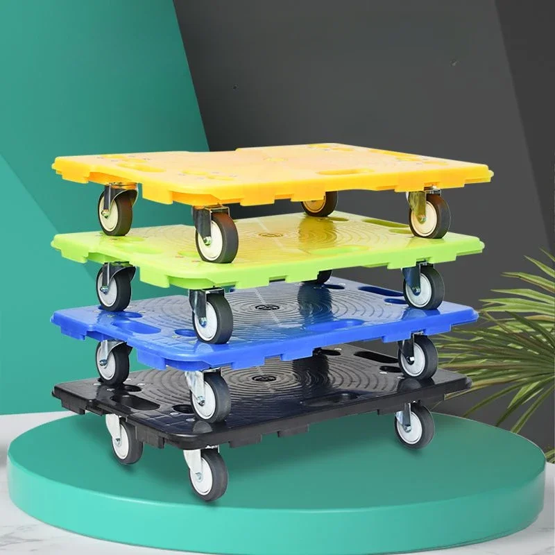 Small Board Turtle Car Flat Hand Push Four Wheel Movable Base Mobile Tray Universal Type