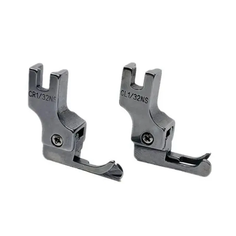 2Pcs Narrow Guide Presser Foot Industrial Lockstitch Sewing Machine Feet Zipper Universal Presser Feet