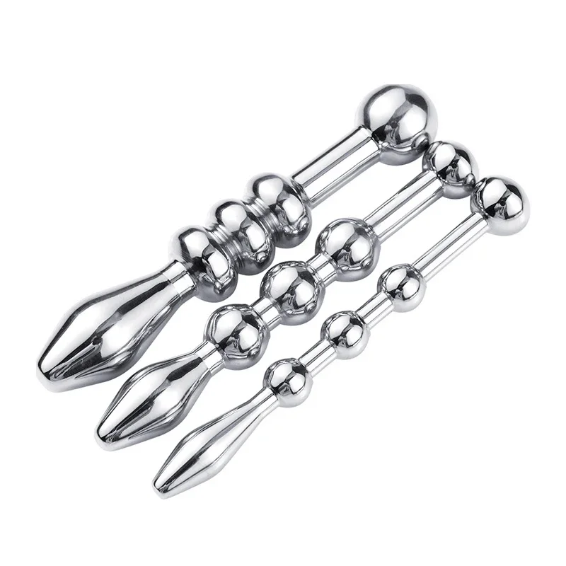 BUYBOOS Male Urethral Sounds Metal Horse Eye BDSM Stick Urethral Masturbator Adult Stick Dilator Penis Plug Sex Toy
