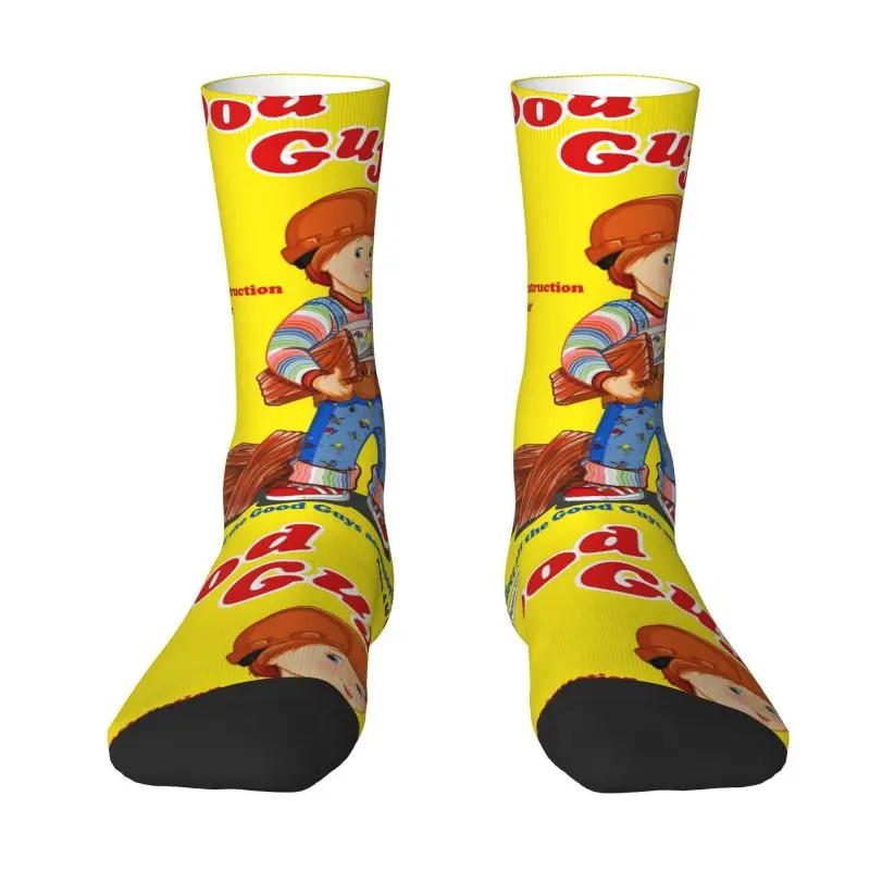 

Child's Play Chucky Good Guys Dress Socks Men's Women's Warm Fashion Construction Worker Crew Socks