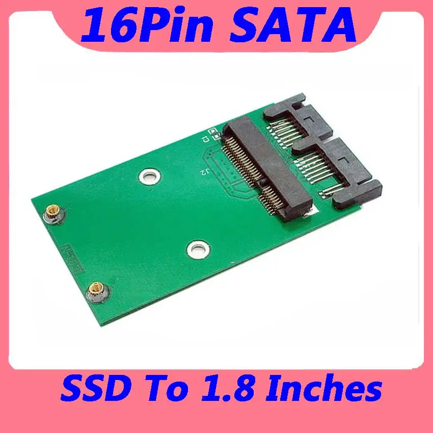 16pin micro sata adaptador cartao para computadores pc 02