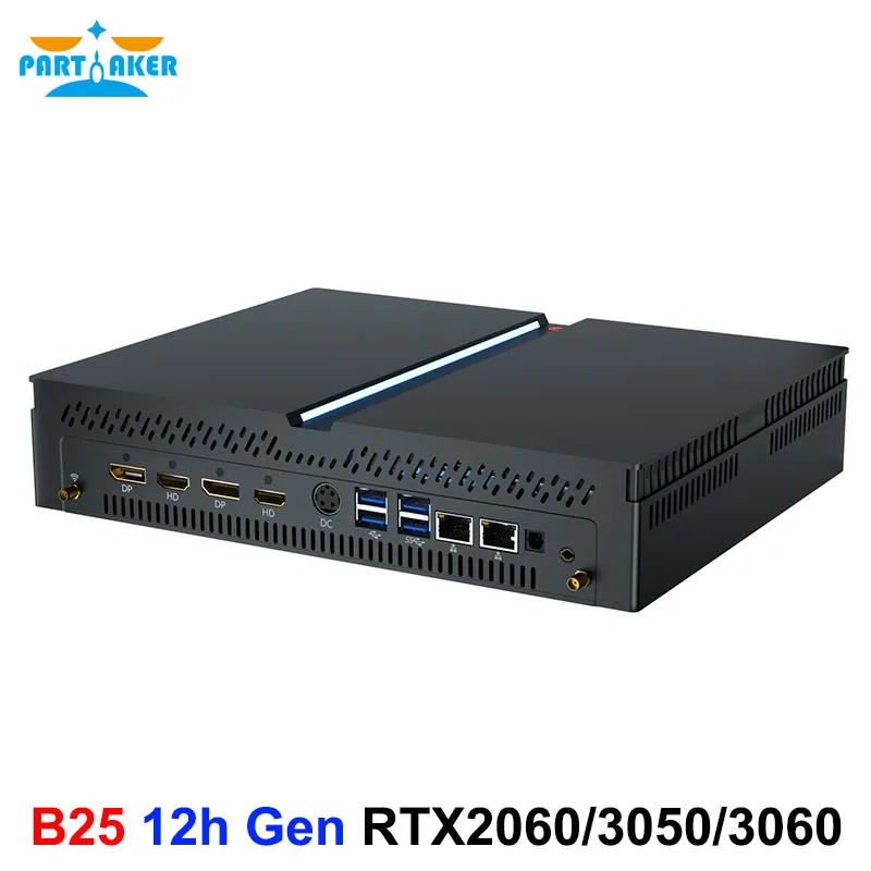 

Mini Gaming PC 12th Gen Core I9 12900F RTX 3060 RTX 2060 12G Graphics PCIE4.0 SSD Windows 11 WiFi6 Mini PC Desktop 8K 4-screen