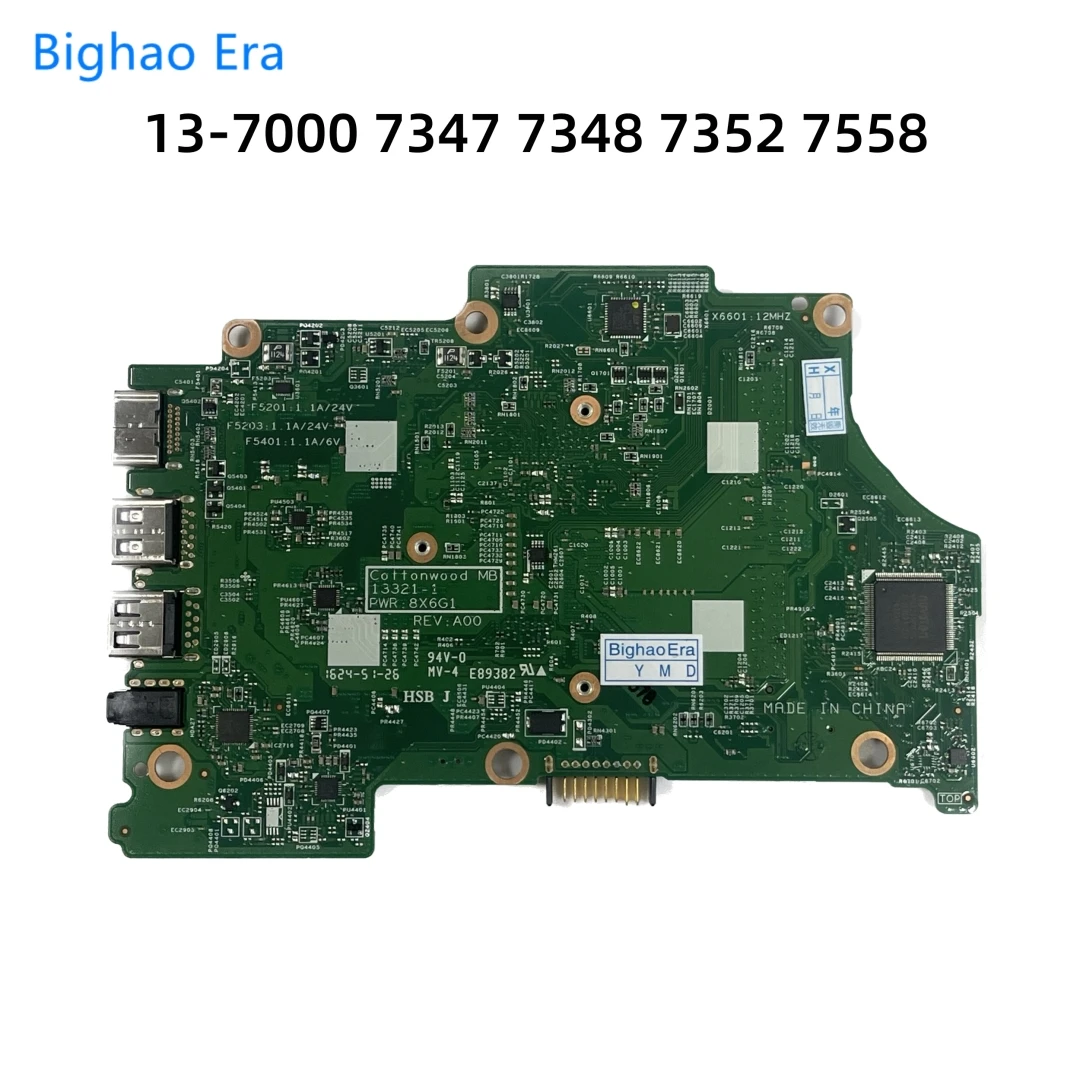 para Dell Inspiron 137000 7347 7348 7352 7558 Placa-mãe Portátil com i3 I55200u I7-5500u Cpu Ddr3l Uma 133211 Pwr:8x6g1 - Imagem 3