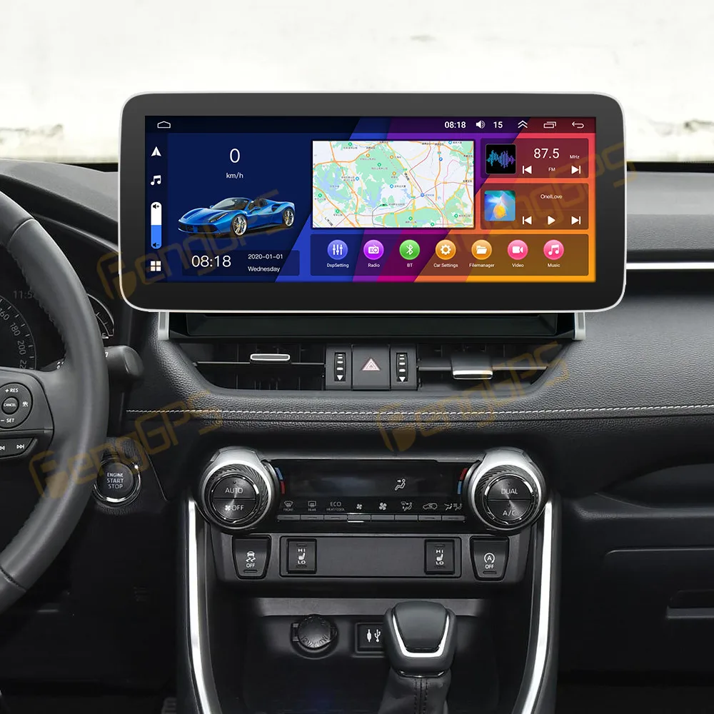 Автомагнитола Для Toyota RAV4 RAV 4 2019 - 2021 Android 12, Стерео.