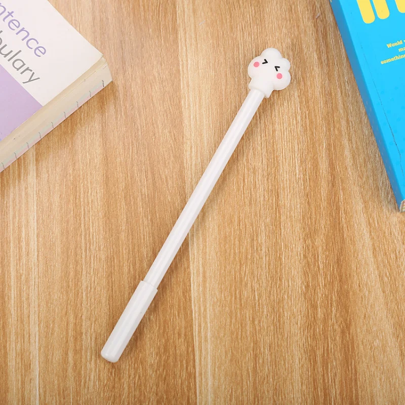 12/60 Pcs Cute Cloud Gel Pens Cartoon Learning Stationery Creative Fresh Office Signature Pen Kawaii School Supplies