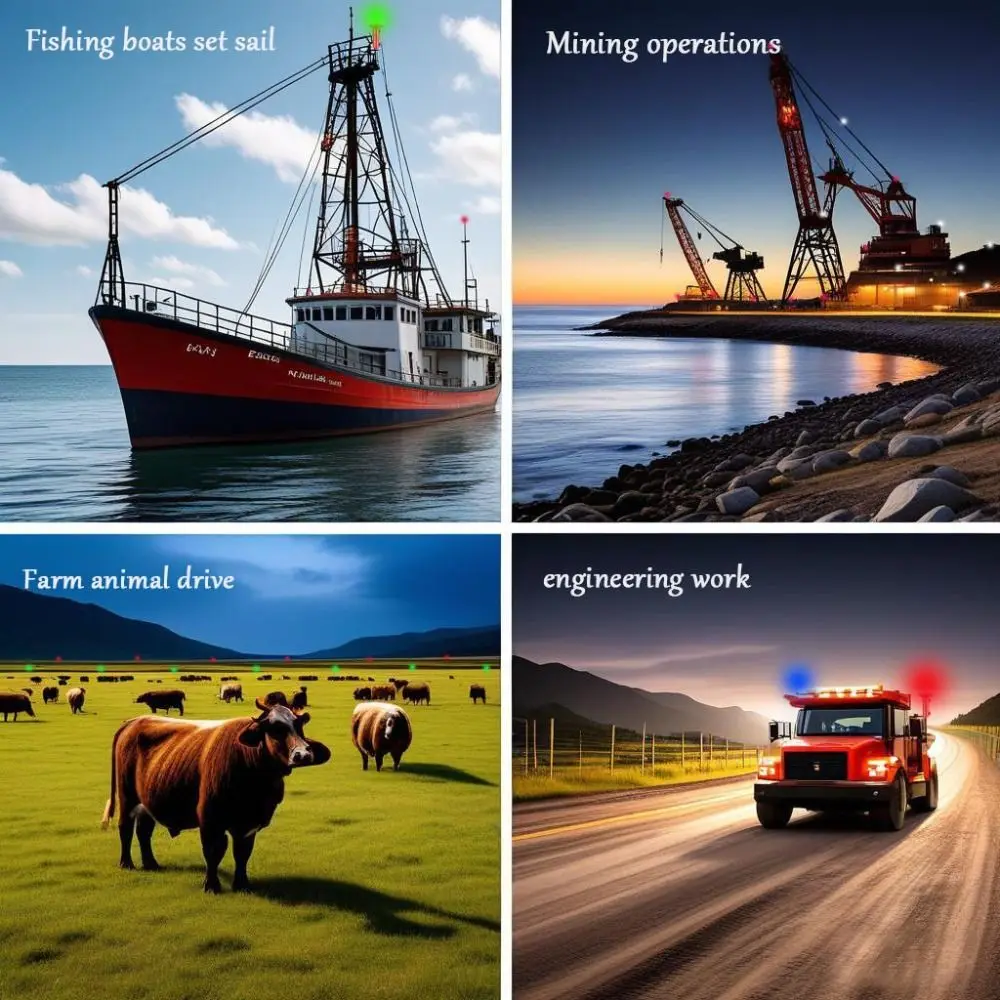 Ultra Bright Solar Powered Light 1000 Meter Waterproof Ship Warning Light Solar Charging Flashing Ligh Fishing Light