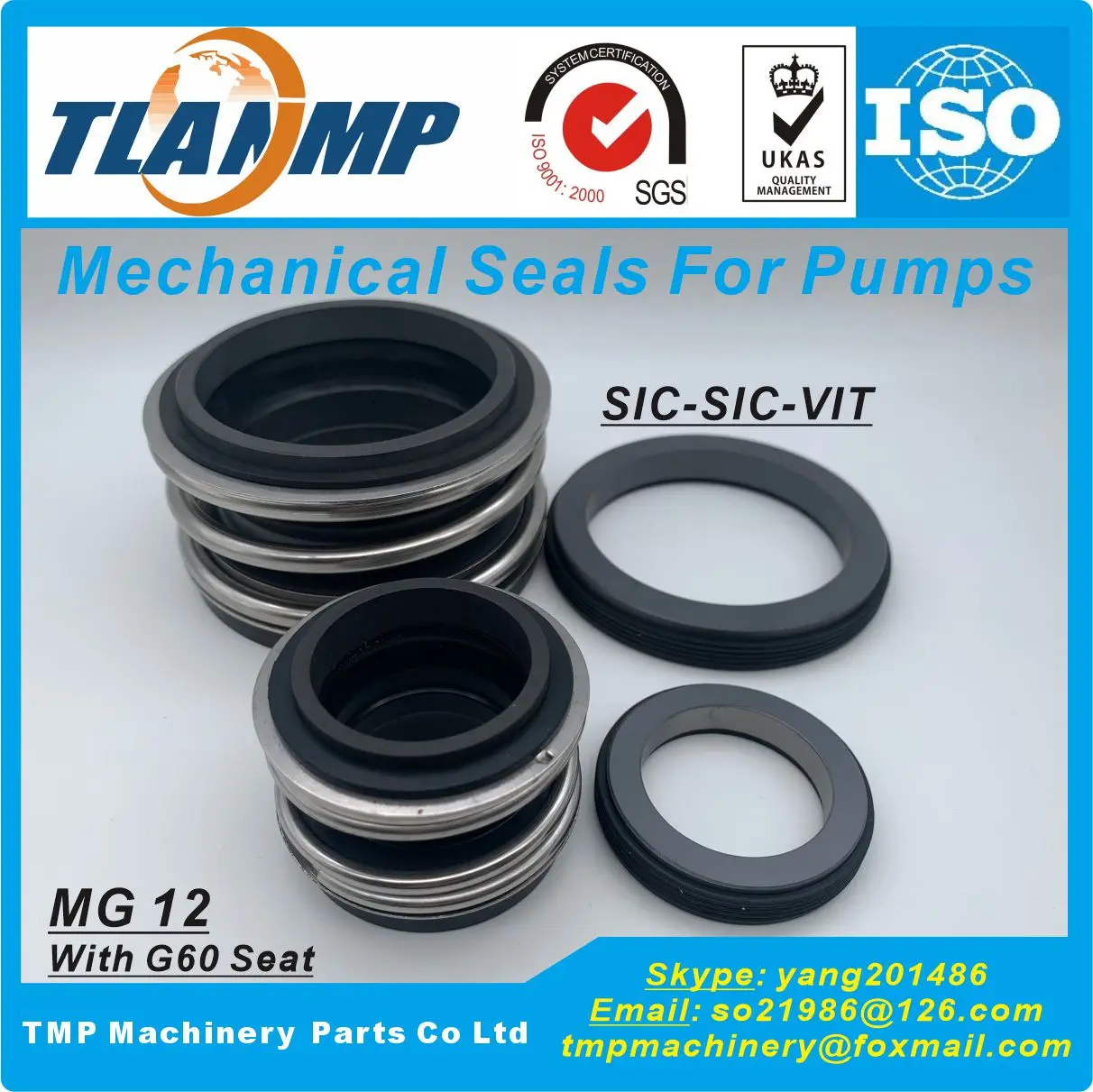 MG12-48 , MG12/48-Z , MG12/48-G6 , MG12/48-G60 TLANMP  Mechanical Seals for Water Pumps