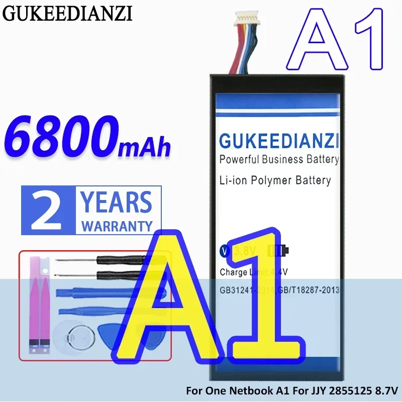 

High Capacity GUKEEDIANZI Battery 6800mAh For One Netbook A1 for JJY 2855125 8.7V