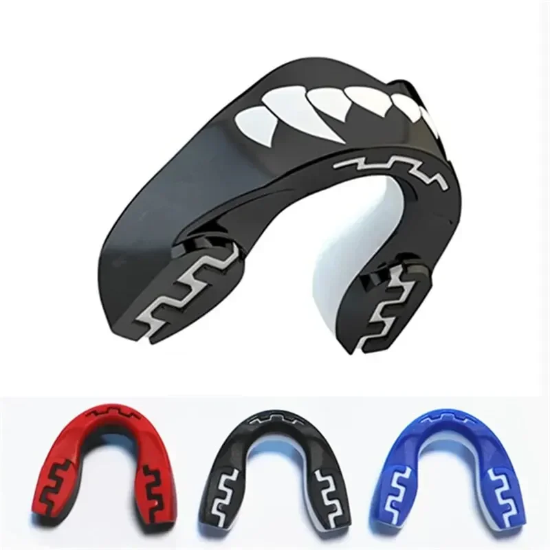 Mouth Guard Sports-Teeth 3D Technology Double Layer Boxing Mouth Guard Perfect Fit Adults with Case-Boil & Bite 1PC sports mouth guard