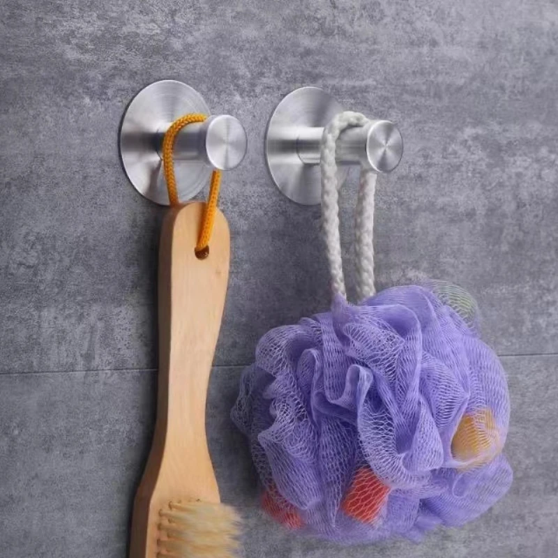 Metal Hook Multi Purpose Hooks Adhesive Wall Hook Kitchen Hooks Self Adhesive Hooks Wall Organizer Hook Wall Mount Hooks Heavy Duty Stainless Steel Hook Self Adhesive Hook Key Holder Rack Clothes Towel Hanger 1pcs