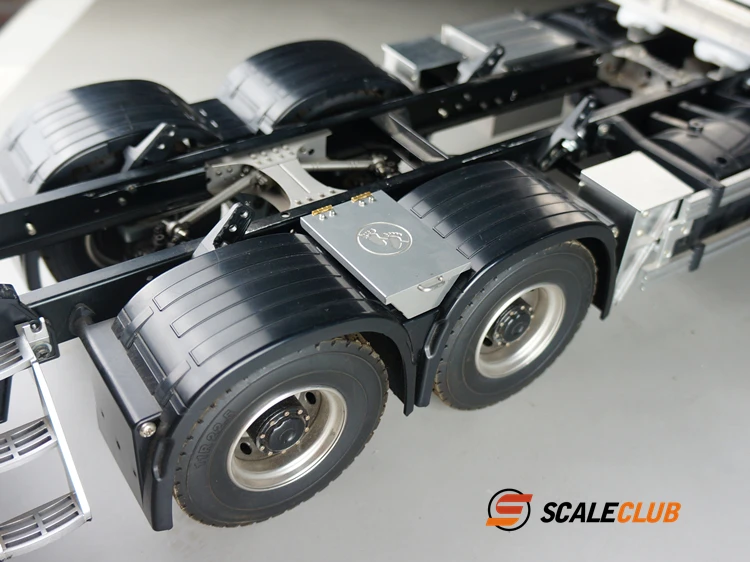 RC Scaleclub Modell für Tamiya 1/14 Traktor-Container-LKW Metall-Kotflügel-Werkzeugkasten RC-LKW-Anhänger Kipper – Detail 6